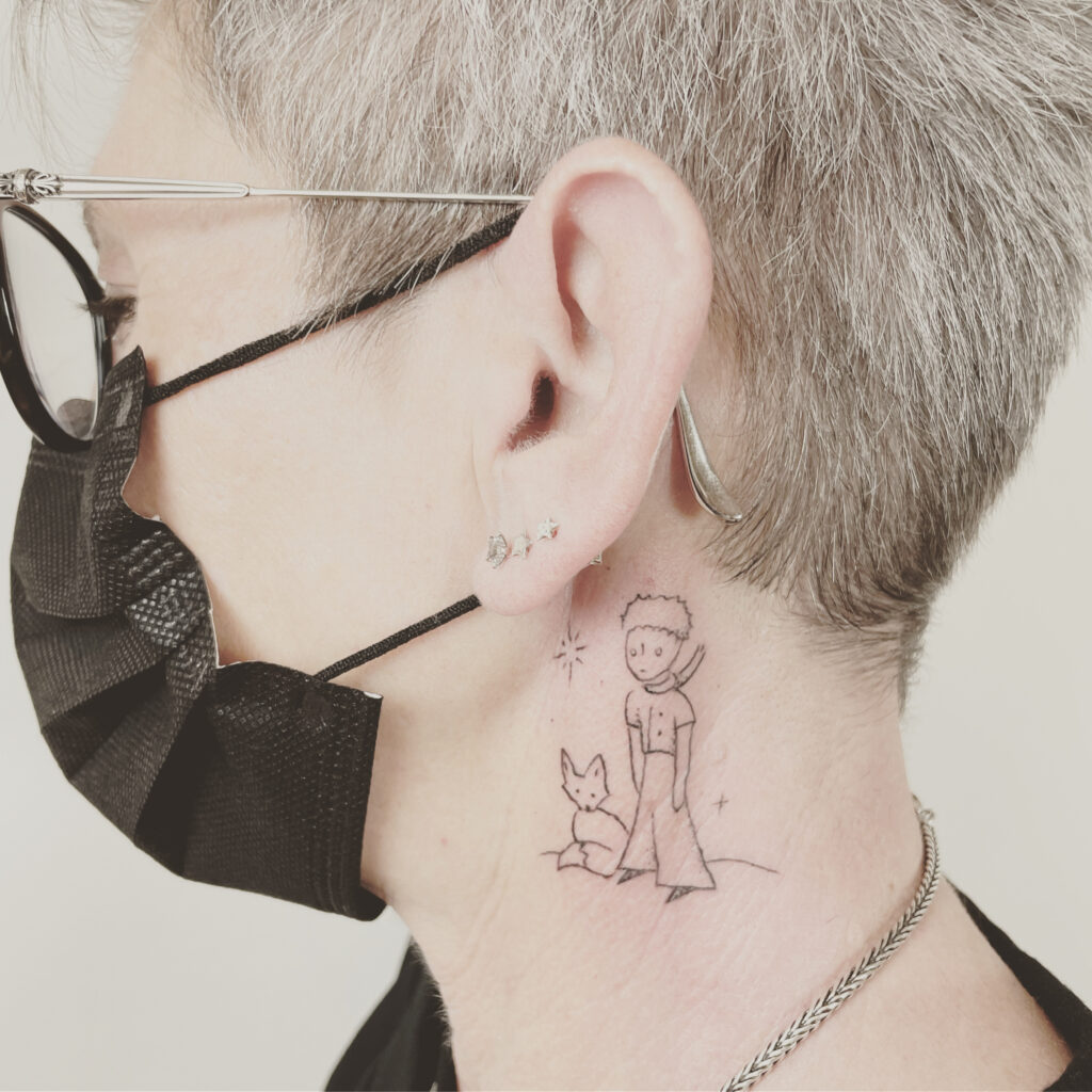 le petit prince tattoofinelines tattoo expert Zürich altststetten minimalistic